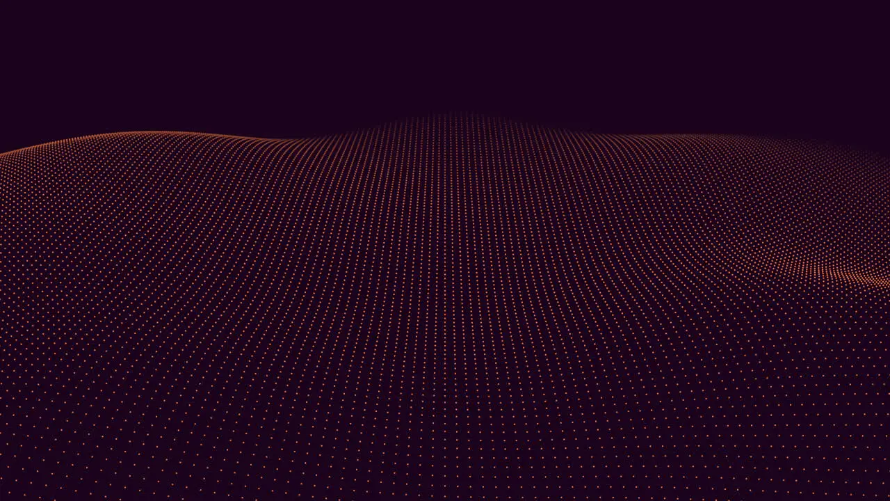 Neon abstract audio waves pattern on black gradient