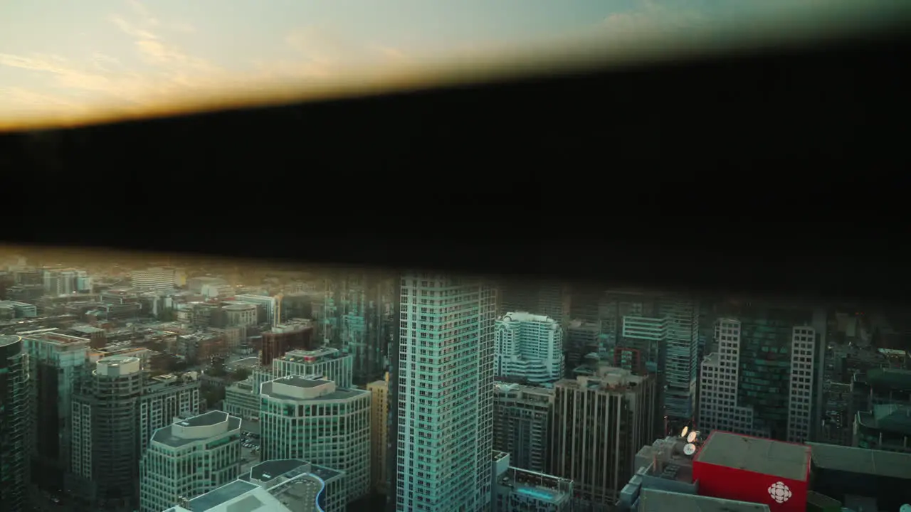 Toronto Cityscape From Rising Elevator 01