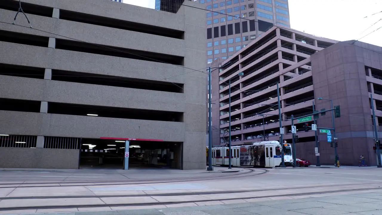 Street view from Denver downtown Denver Colorado