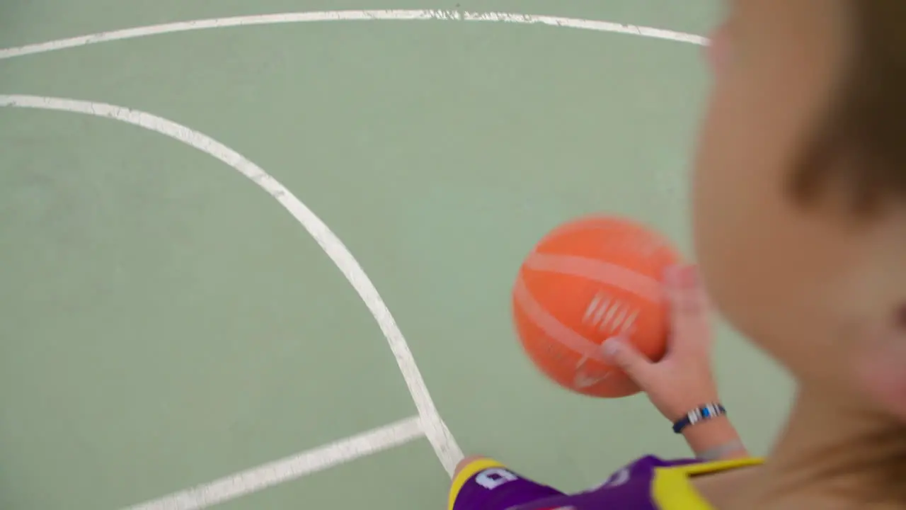 Dribbling a basketball