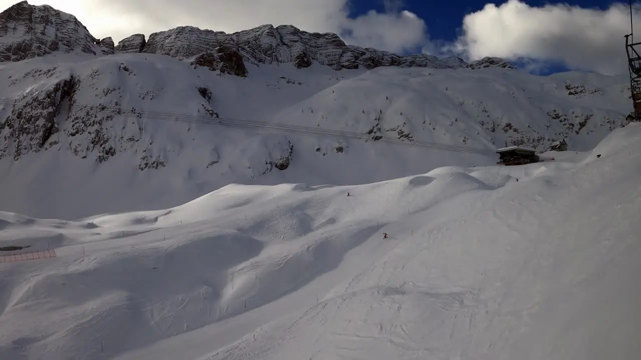 Ski Slope in the Italian Alps