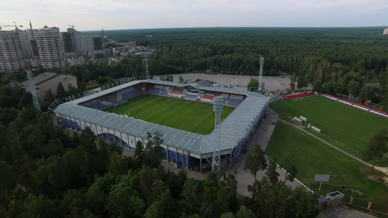 Sports facilities on the edge of the town