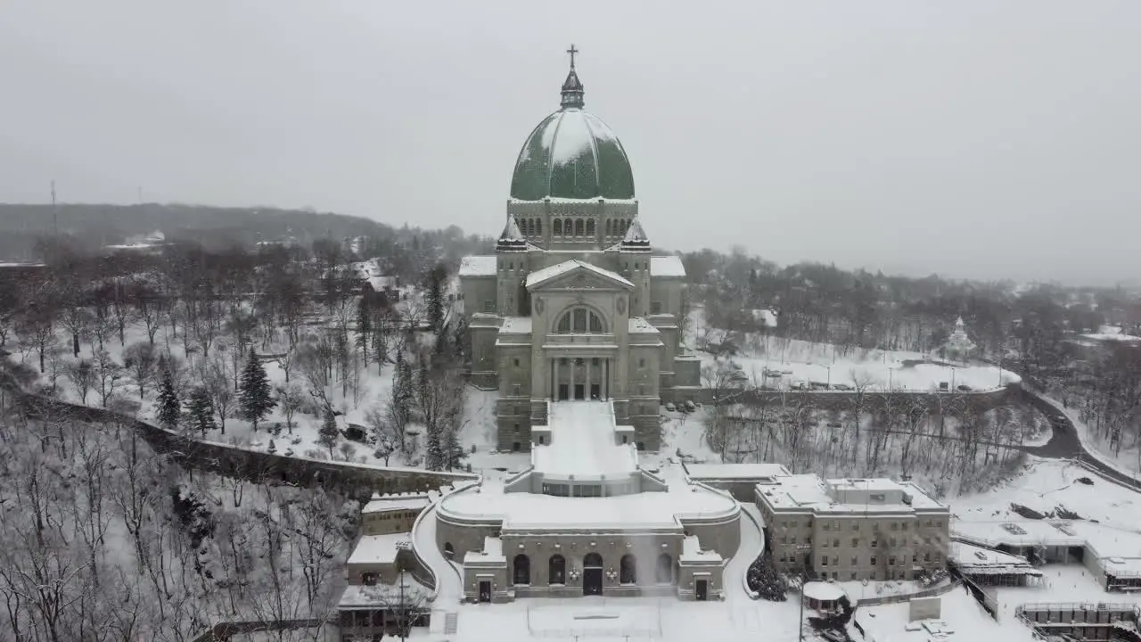 Drone footage of Saint Joseph' Oratory Montréal