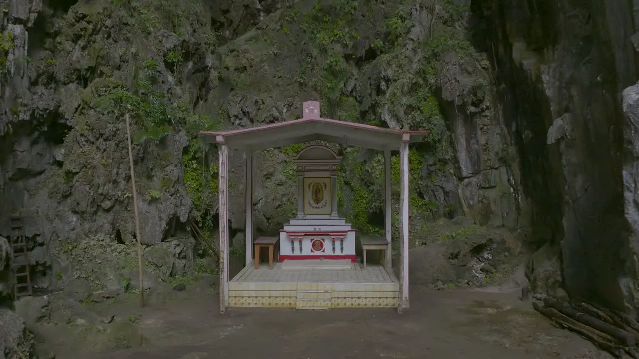 Religious Prayer Altar in Mountain of Veracruz Mexico Approach