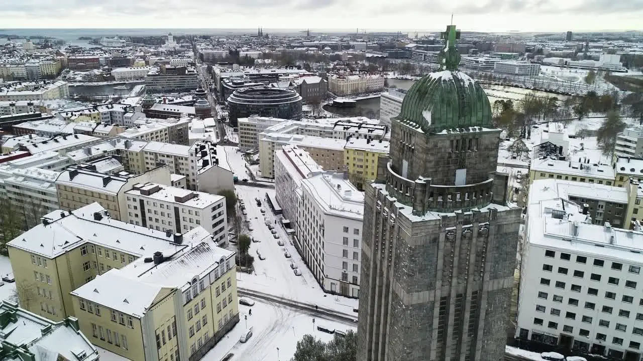 Church in Helsinki after a dusting of snow