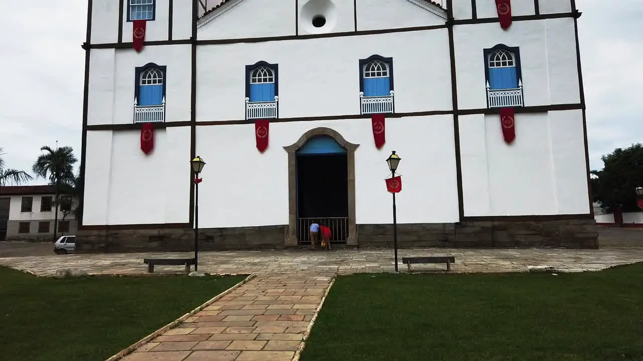 A famous historic church building in Pirenopolis Brazil