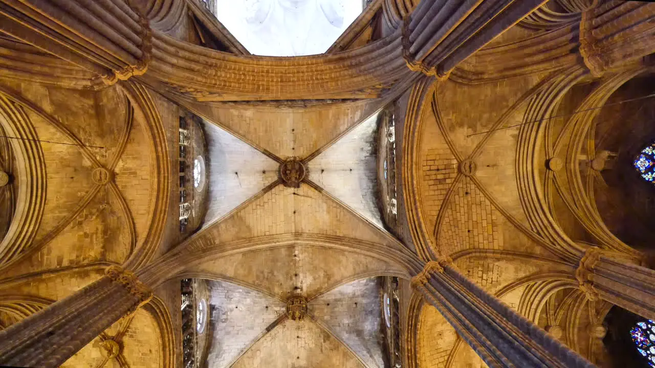 Spain Barcelona Cathedral Gothic Ceiling