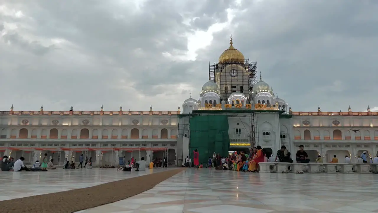 Motion Timelapse of the entrance of Golden Temple Amritsar Punjab which is the sacred place for sikhism