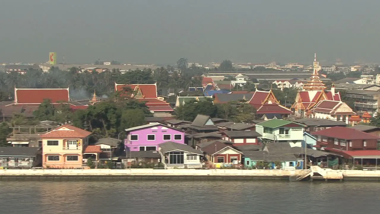 Settlement on the bank of the Chao Phraya