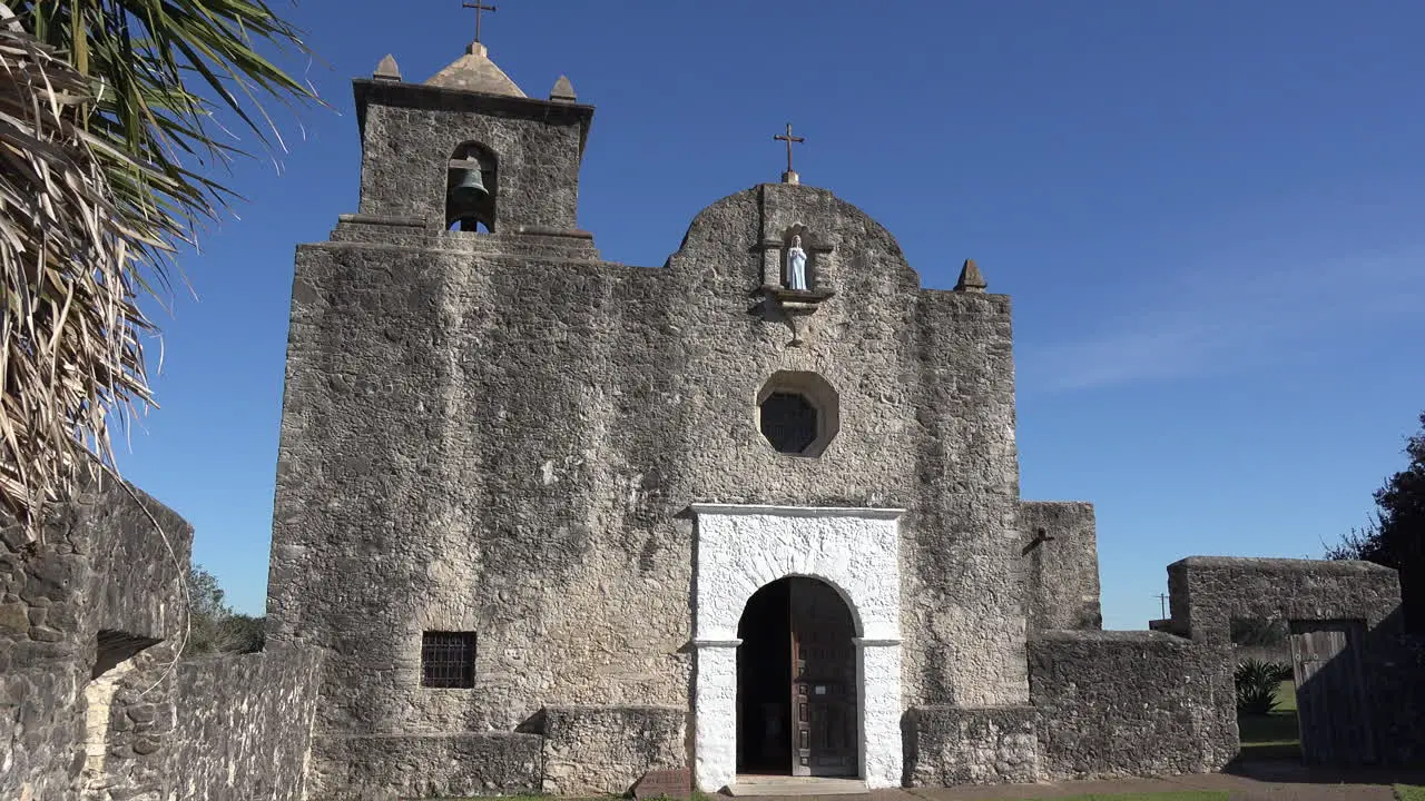 Texas Goliad Presidio La Bahia Church Door And Bell Tower