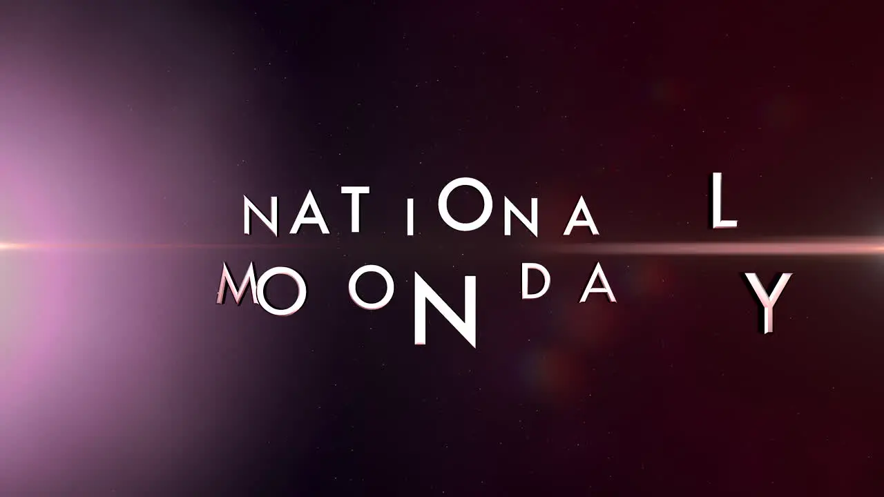 National Moon Day with fashion light of stars in dark galaxy