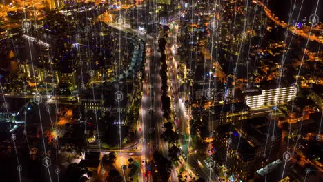 Digital city night and networking data in IoT