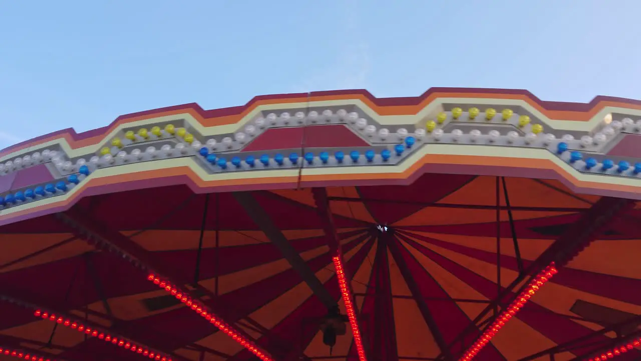 Rotating carousel roof Flashing lights