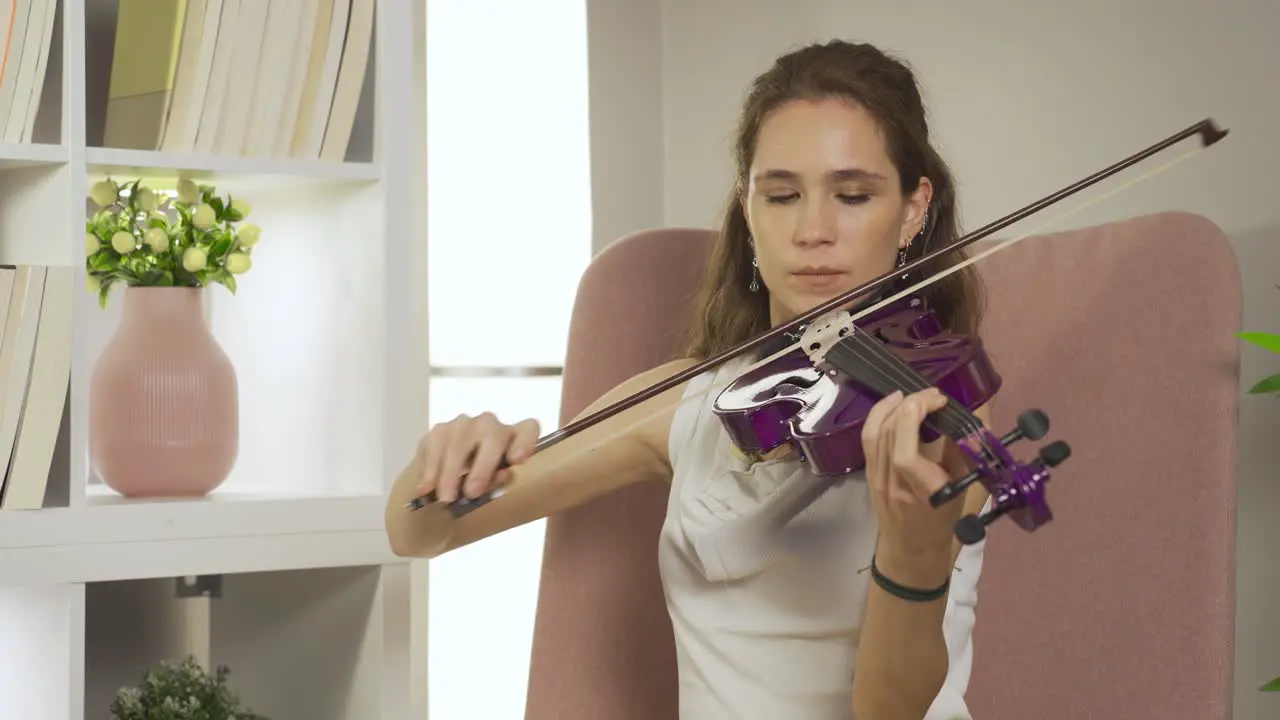 Playing violin Musician woman