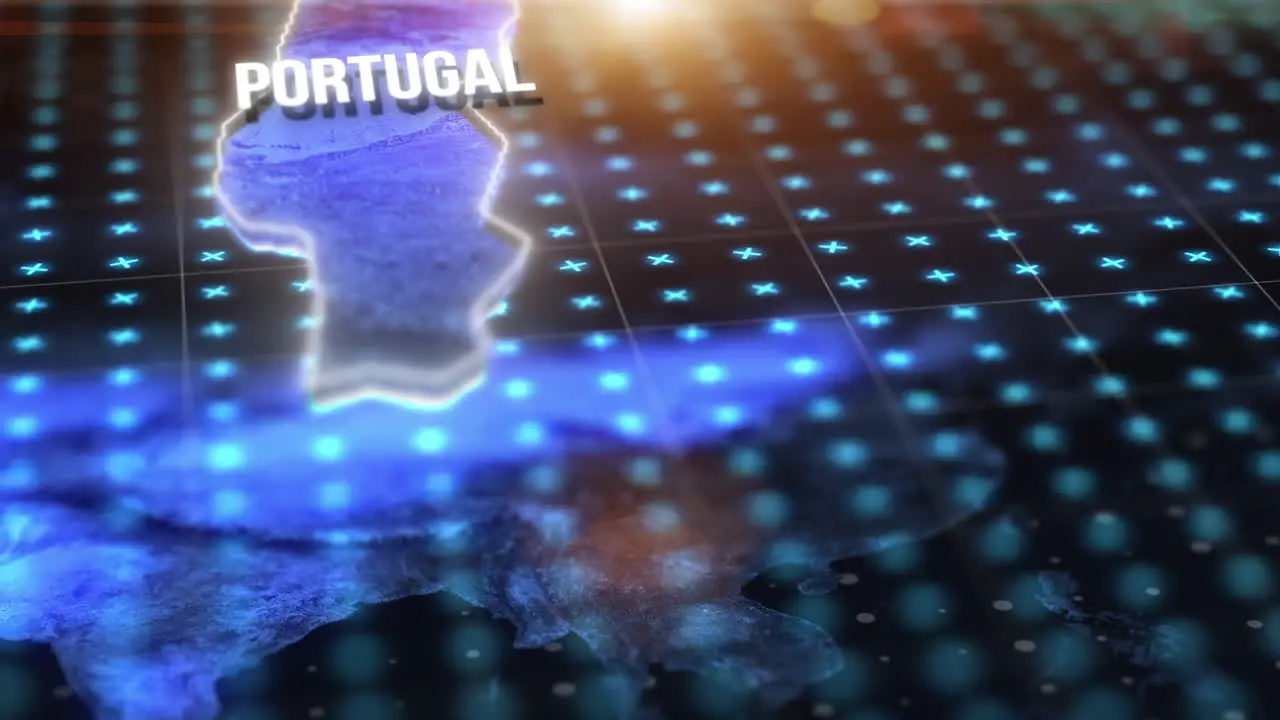 Digital world and portugal on an information