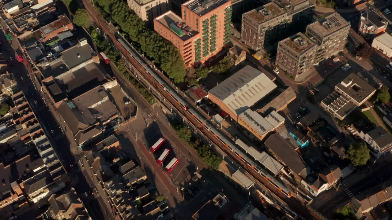 london overground train leaving st James street station