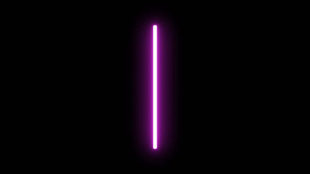 4K Animated Purple Lightsaber on Black Background