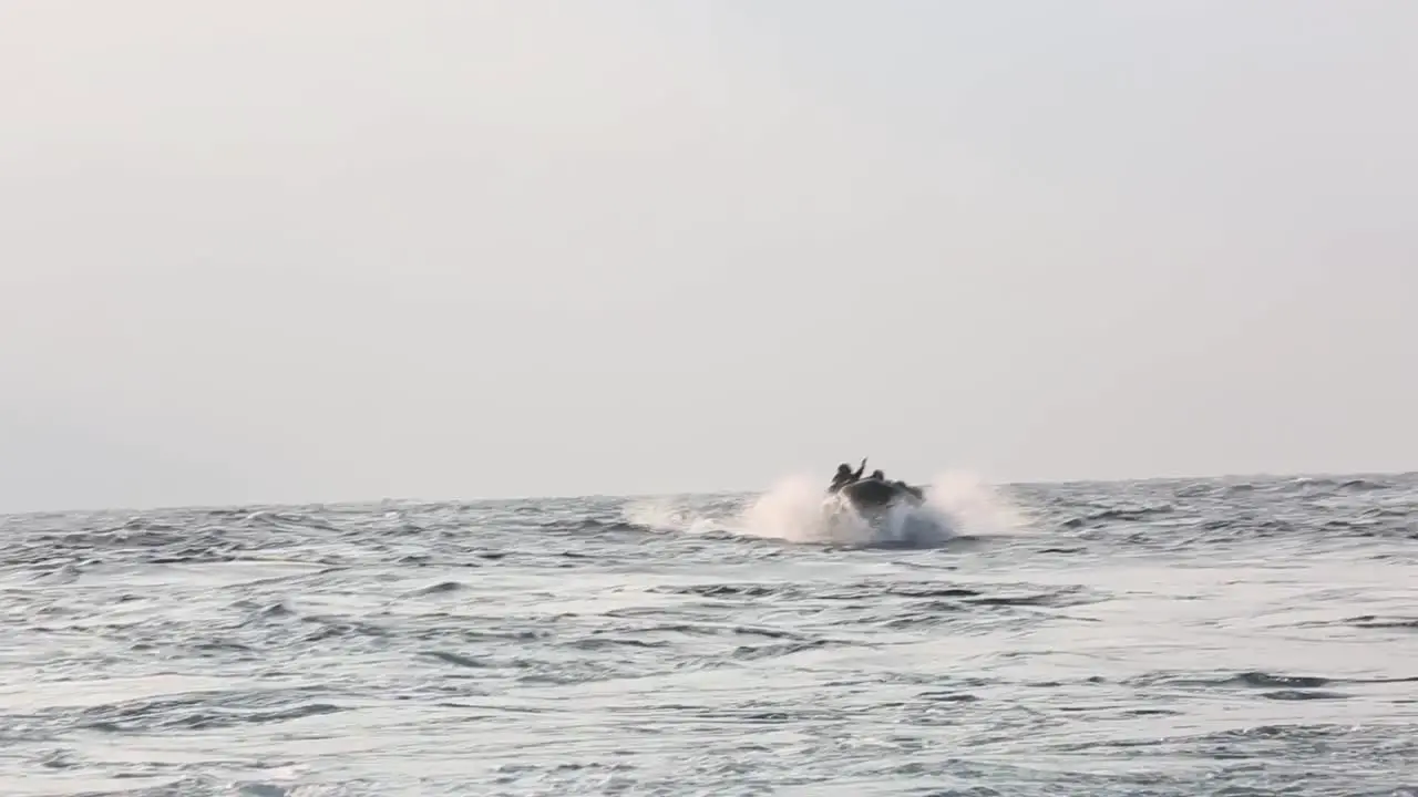 Us Marines Practice Launch And Recovery Drills With Rubber Raiding Craft From A Ship In the Philippine Sea 1