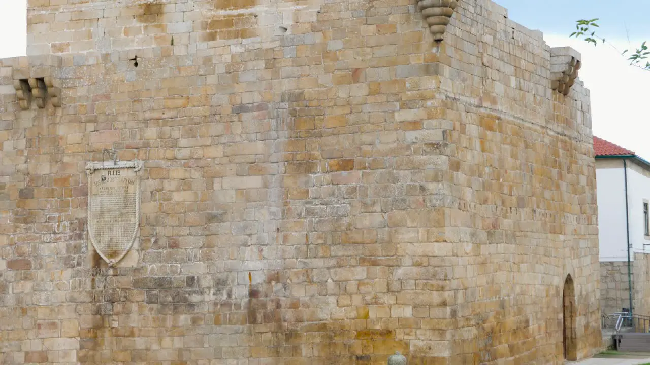 Flag Over Chaves Castle Tower Portugal