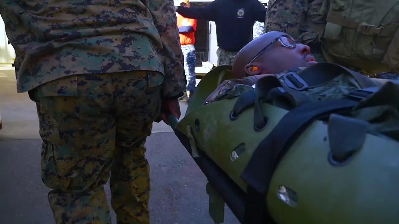 An Injured Soldier Is Medevac In A Battle In Iraq Or Afghanistan