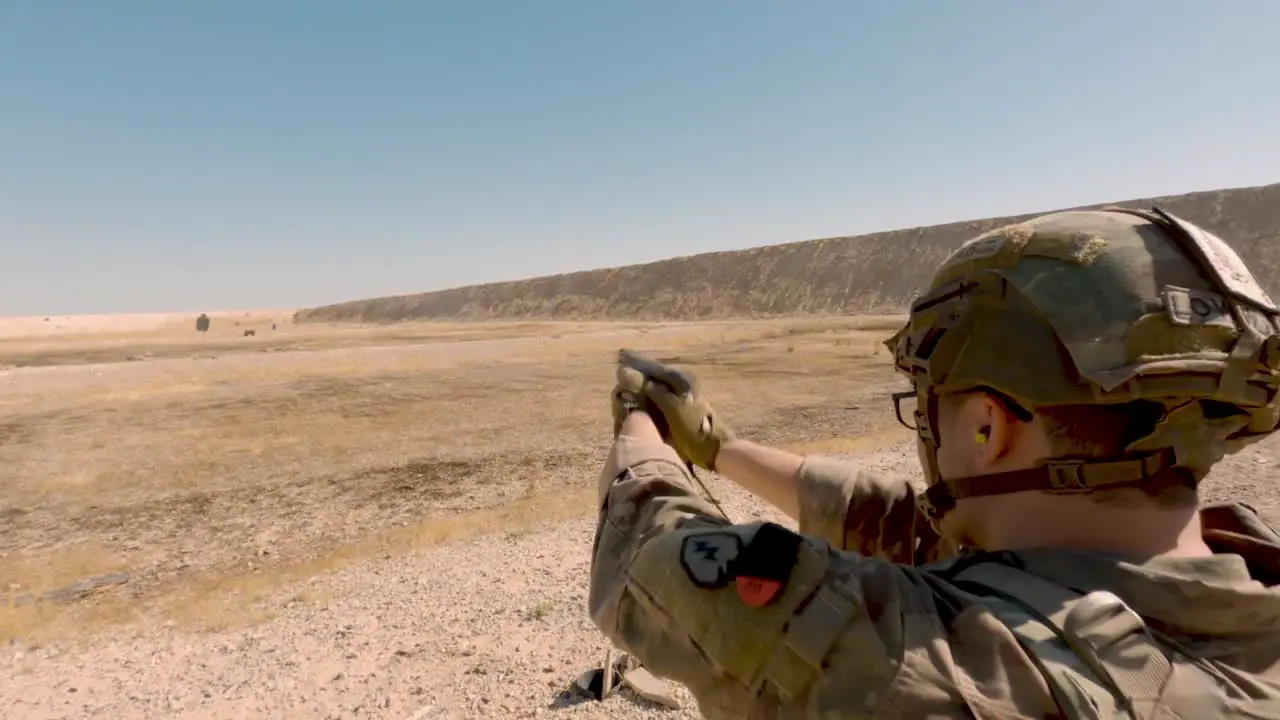 Us Soldiers 2th Infantry Division And Military Working Dogs Conduct A Team Livefire Exercise At Al Asad Air Base Iraq 5