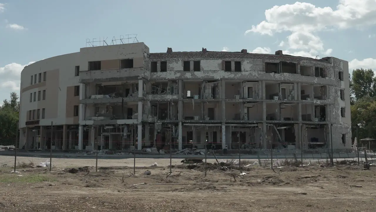 Aug 10 Reikartz Hotel Ukraine was hit by missiles reportedly Russian per Ukrainian officials