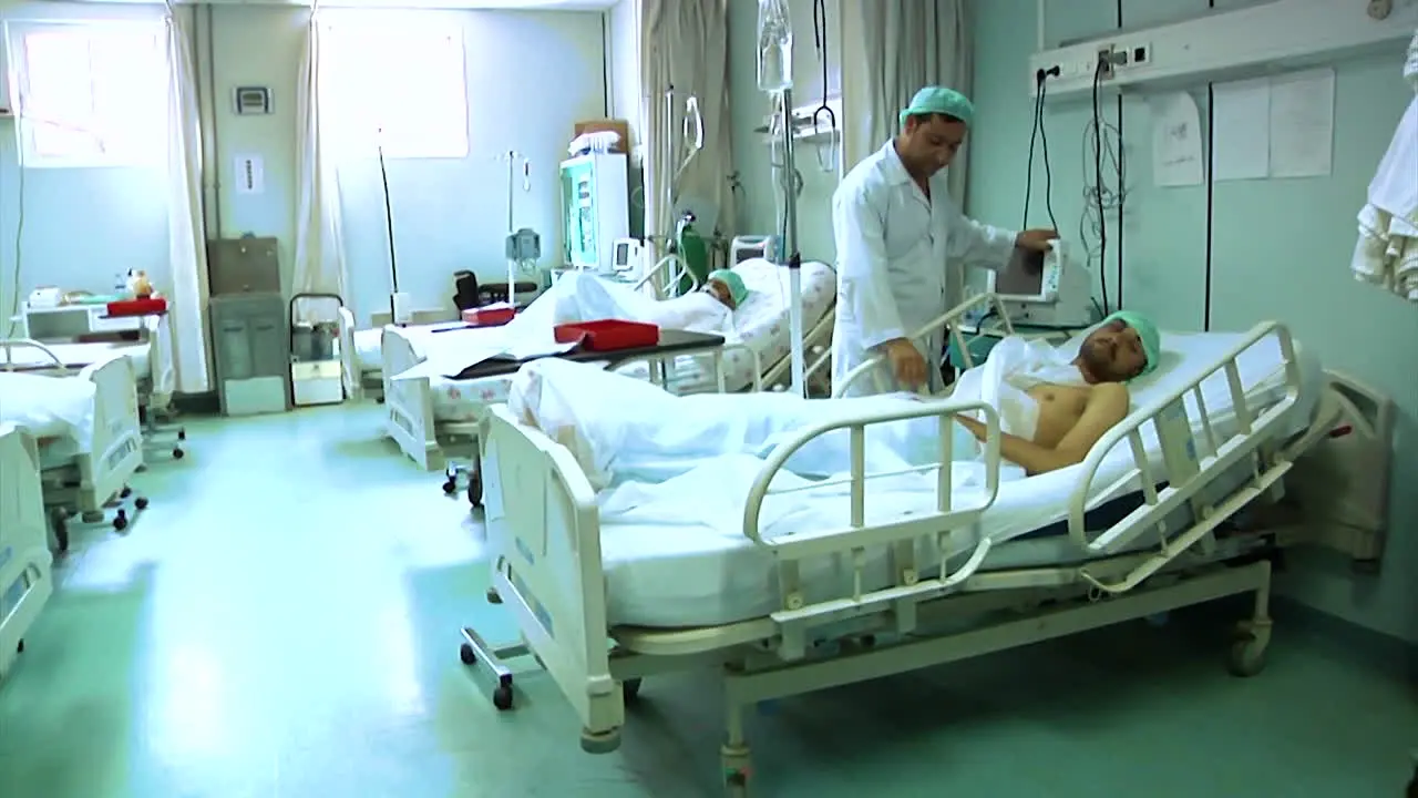 Doctors Tend To Wounded Soldiers At The Afghanistan Regional Military Hospital