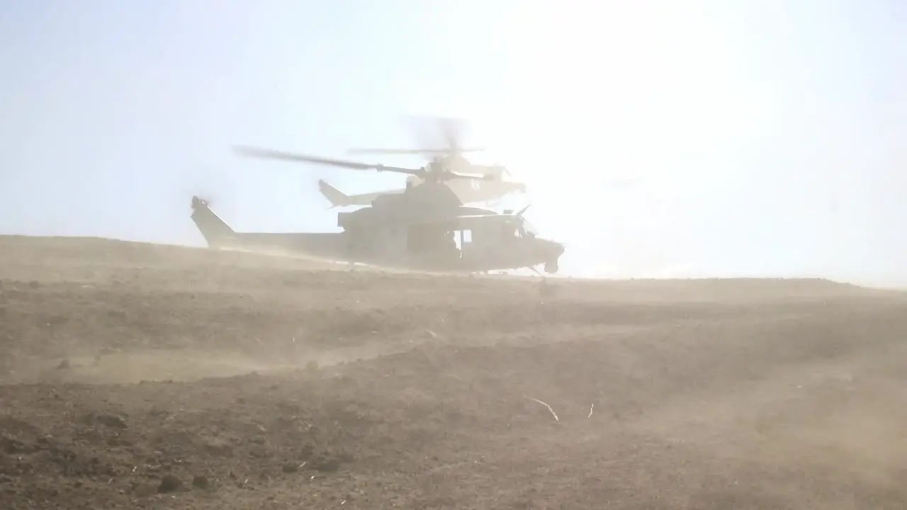 Uh-1Y Venom Helicopter Crews With Marine Light Attack Helicopter Squadron Assault Support Training Camp Pendleton Ca