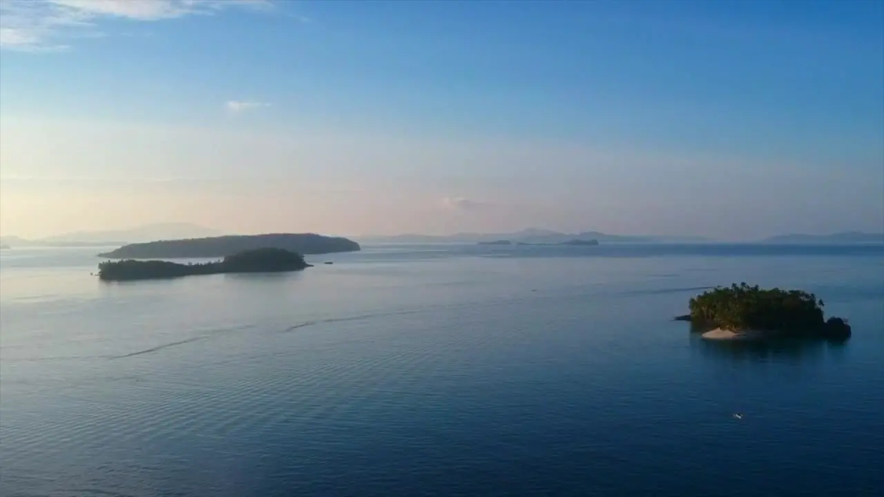 Top view of an Island in the Philippines