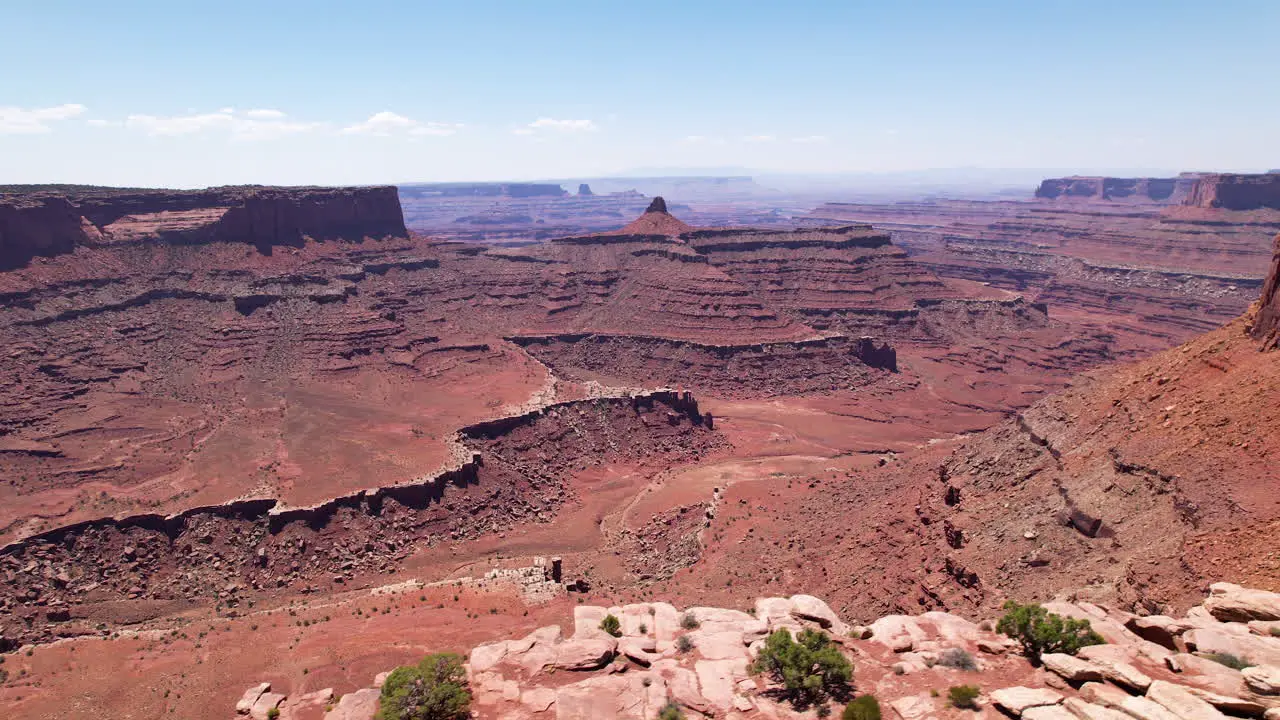 Rising Drone Shot on BLM land in Moab Utah near Canyonland National Park