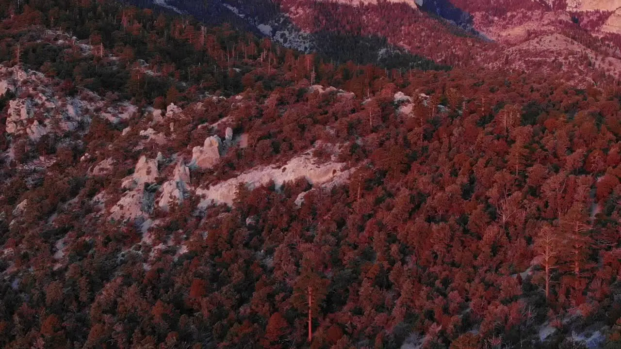 Mount Charleston moonrise at daybreak