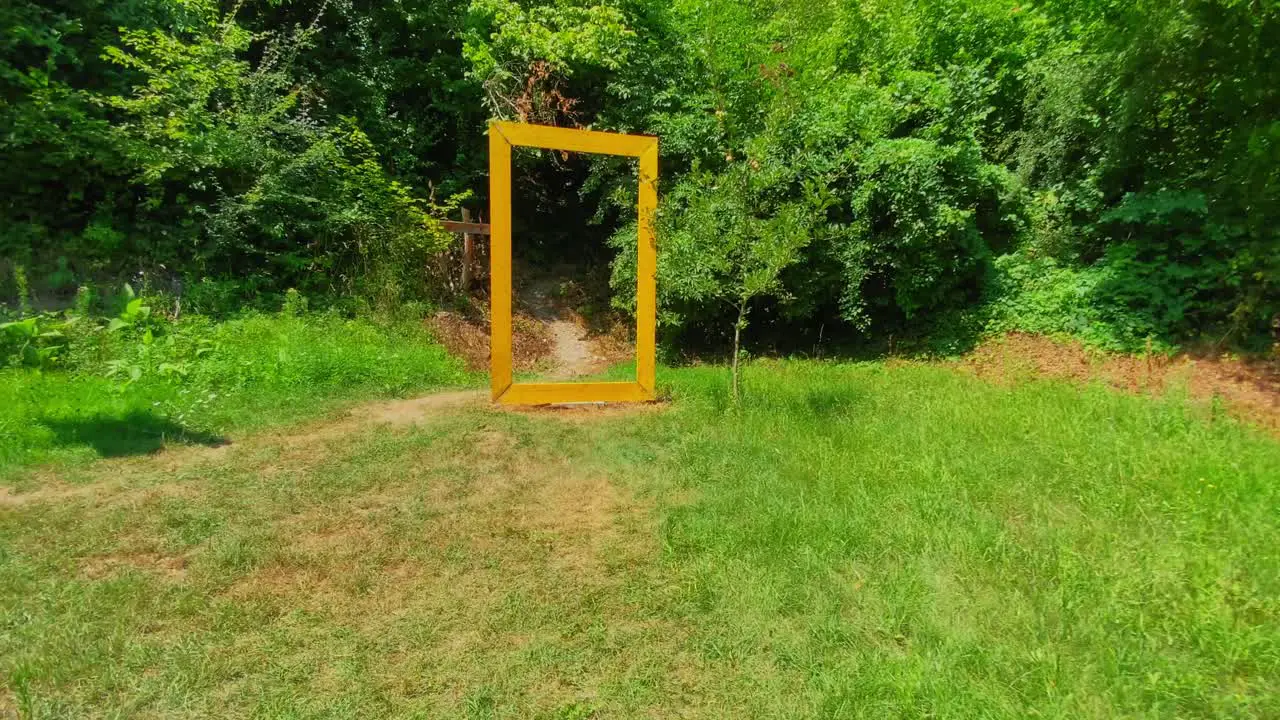 national geographic walk through THE YELLOW FRAME ON GREEN FEELD