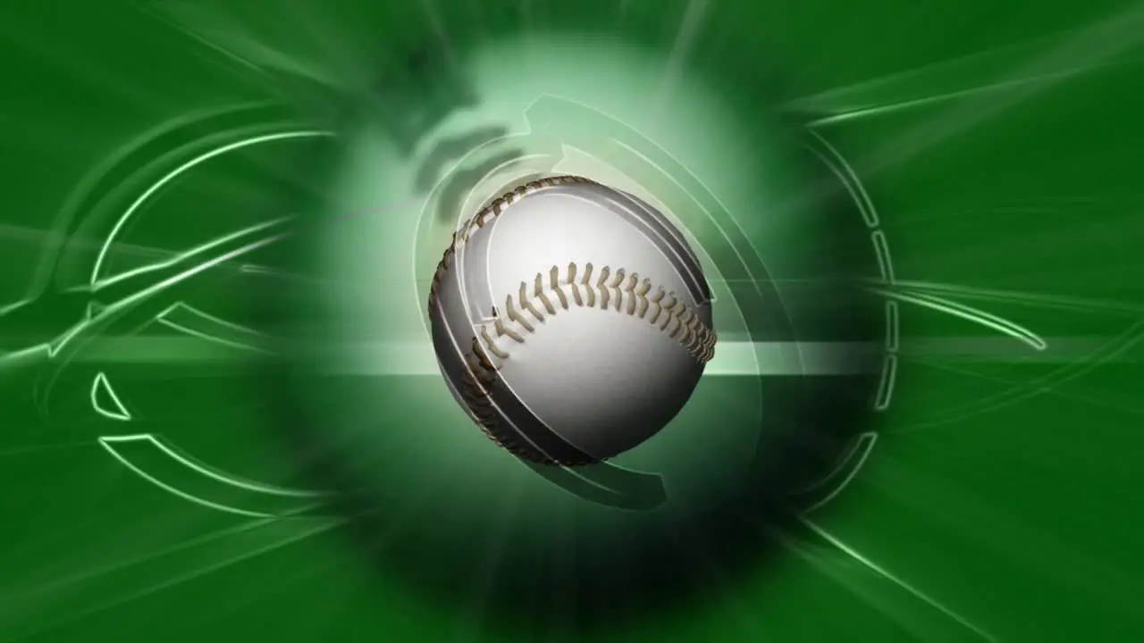 Spinning Baseball Green 