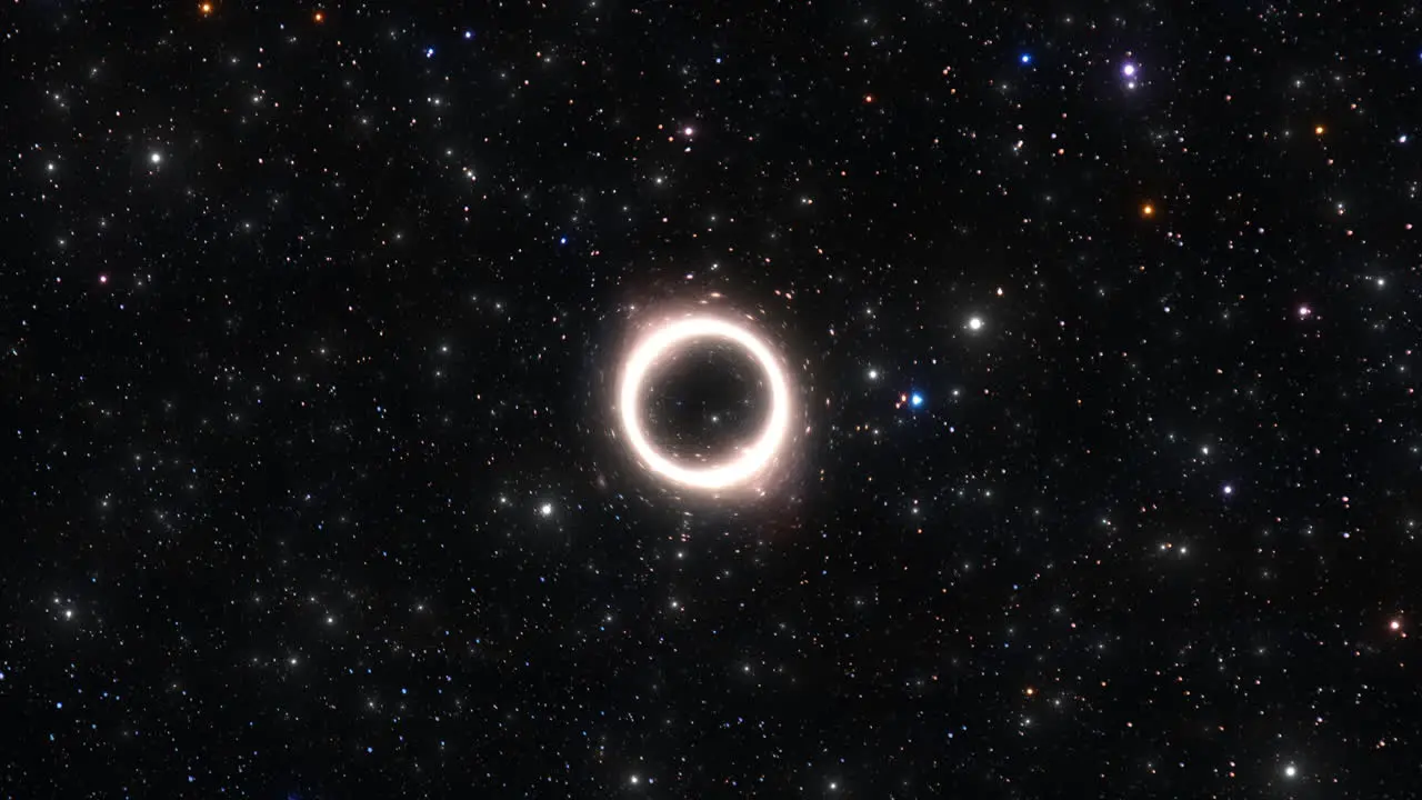 Deep Space Flight with Black Hole and Stars Passing