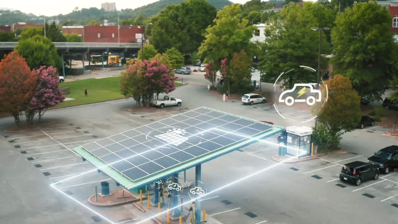 Solar power charging station for eco cars