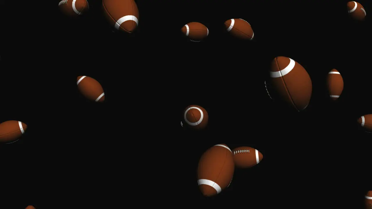 Falling American Footballs Production Element