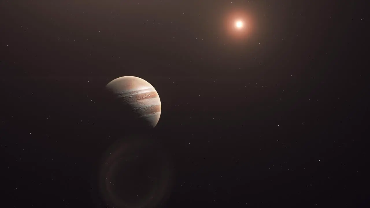 Jupiter's Surface Lit By The Sun animation