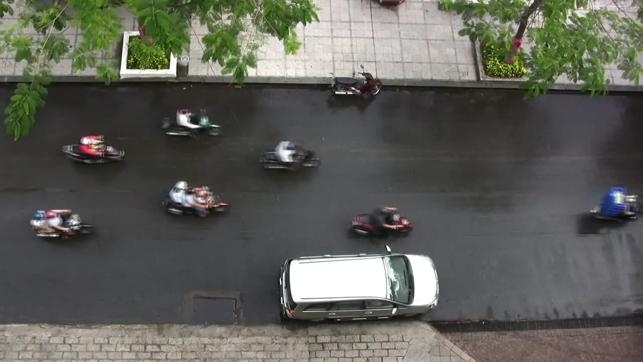 Ho Chi Minh City street scene and traffic