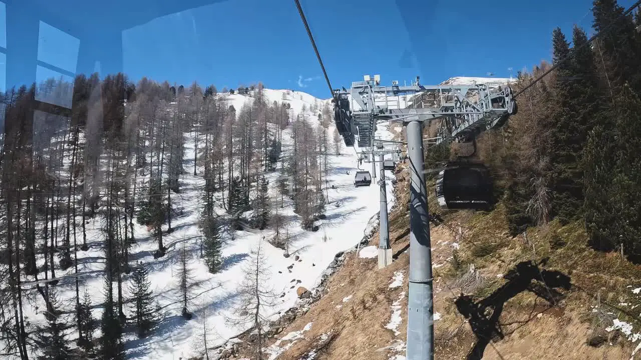 View Cable Car Ski Chair Lift Snow Mountain Austria Solden Skiing Skier 1