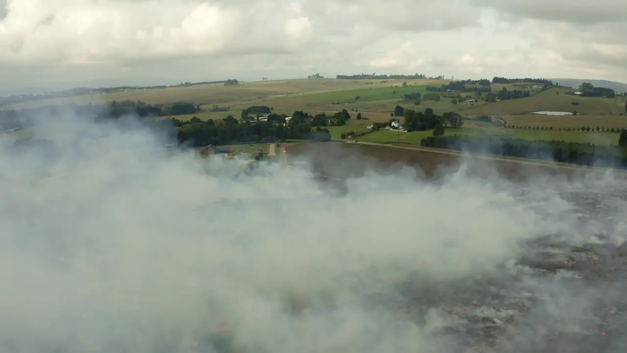 Flying Through Cloud Of Smoke