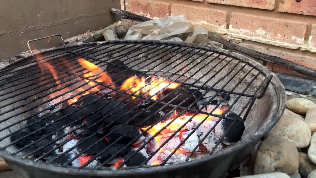 Left to Right PAN motion of a wooden fire place