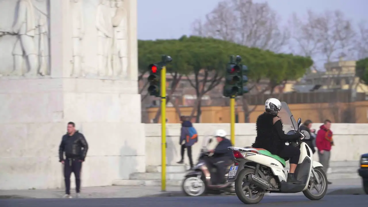 Person Riding A Vesper