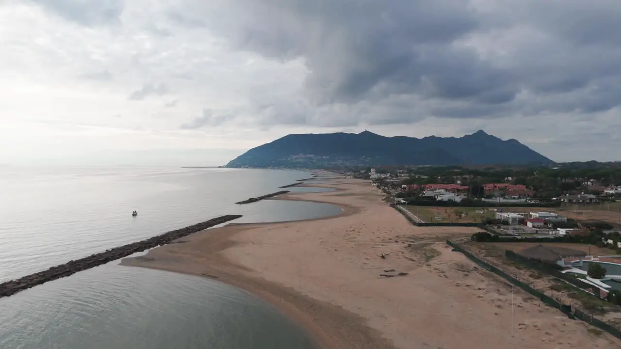 italian costline close to terracina Italy Traveling the beach