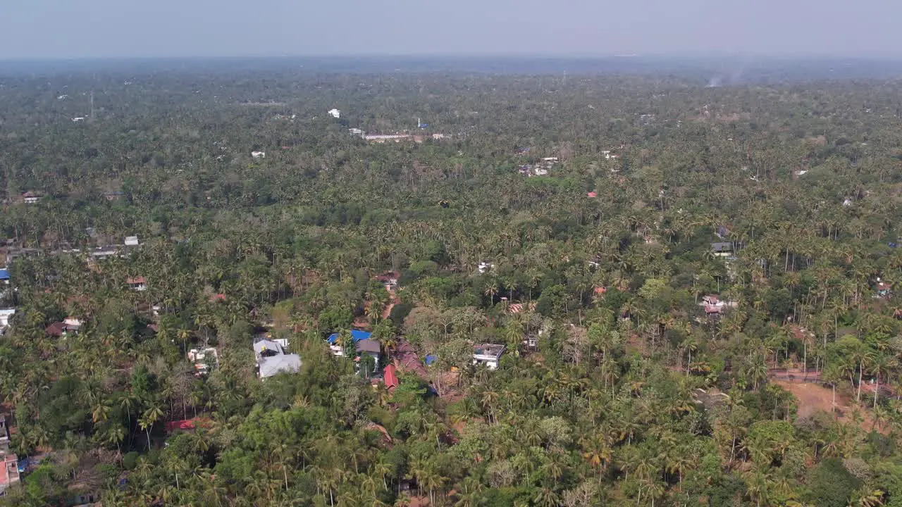 Varkala Aerial Shot Of Greeneries And Trees