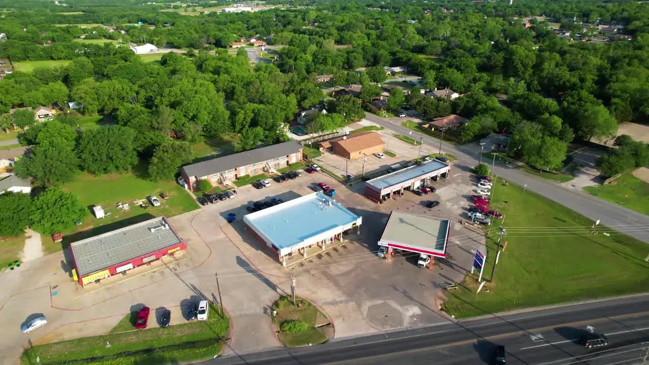 This is an editorial aerial video of part of Aubrey Texas