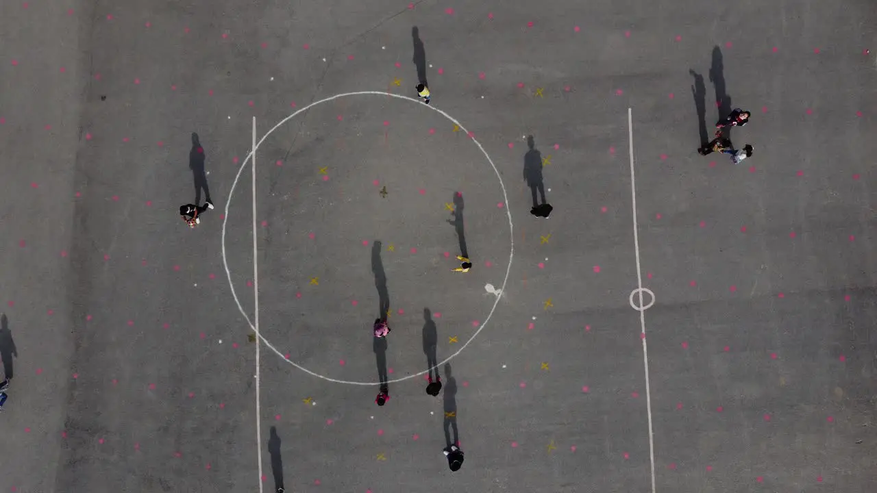 Drone Image Playing Ball