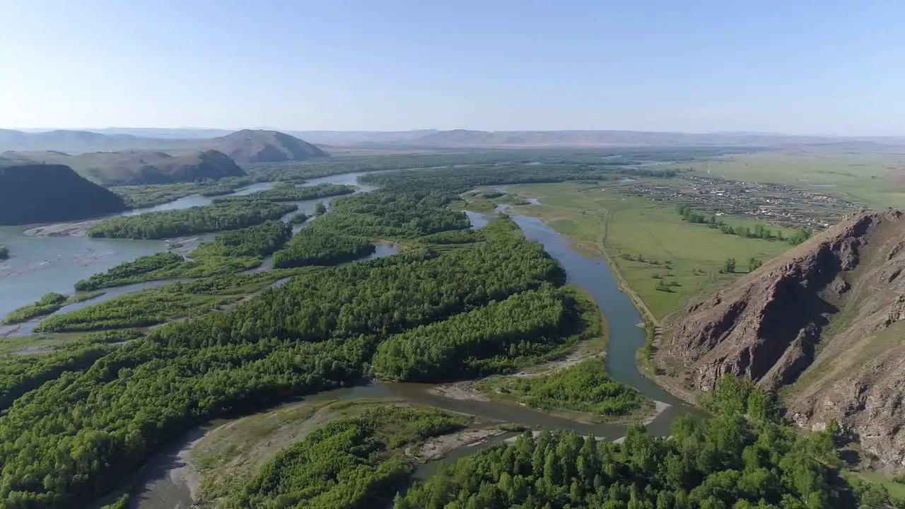 Aerial View of River