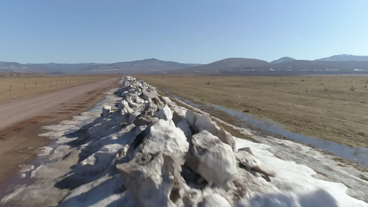 Soaring Above Majestic Snowdrifts