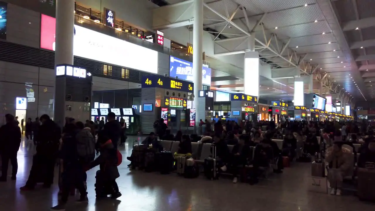 Shanghai Hongqiao Railway station before the Spring Festival rush