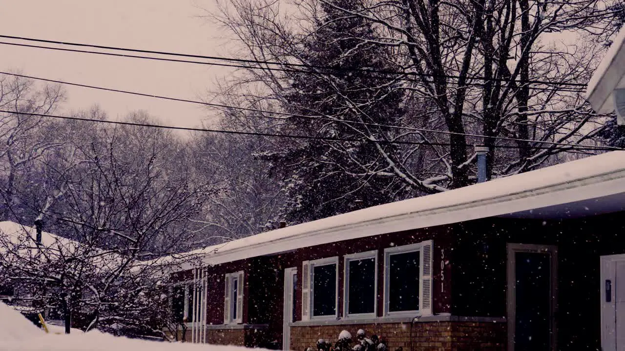 A large snow storm moving in